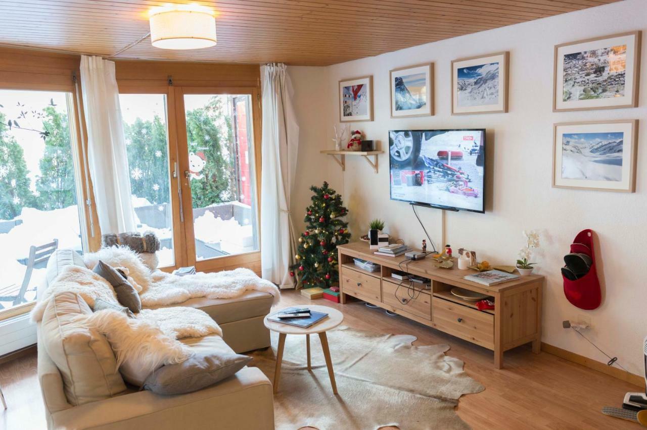 Ferienwohnung Haus Bel Air Wengen Exterior foto