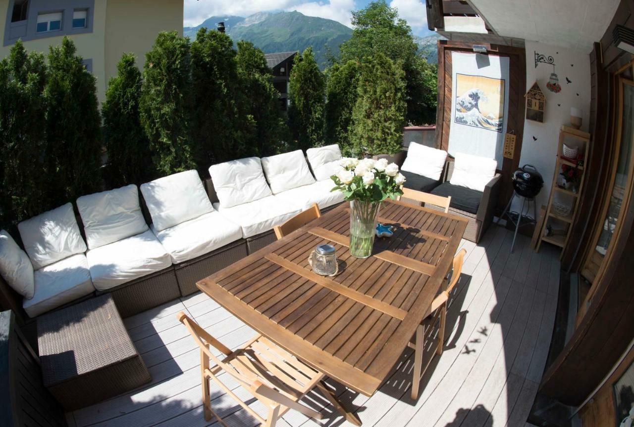 Ferienwohnung Haus Bel Air Wengen Exterior foto