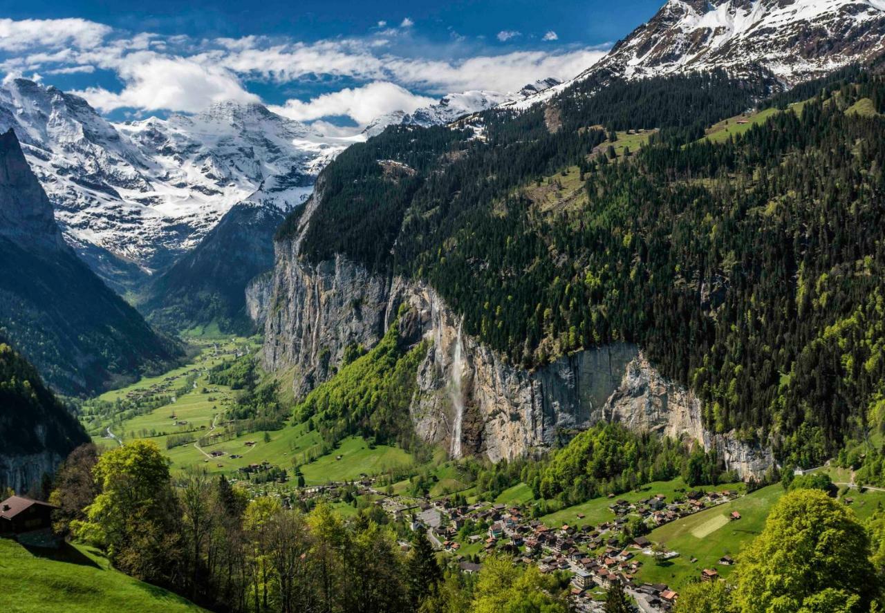 Ferienwohnung Haus Bel Air Wengen Exterior foto