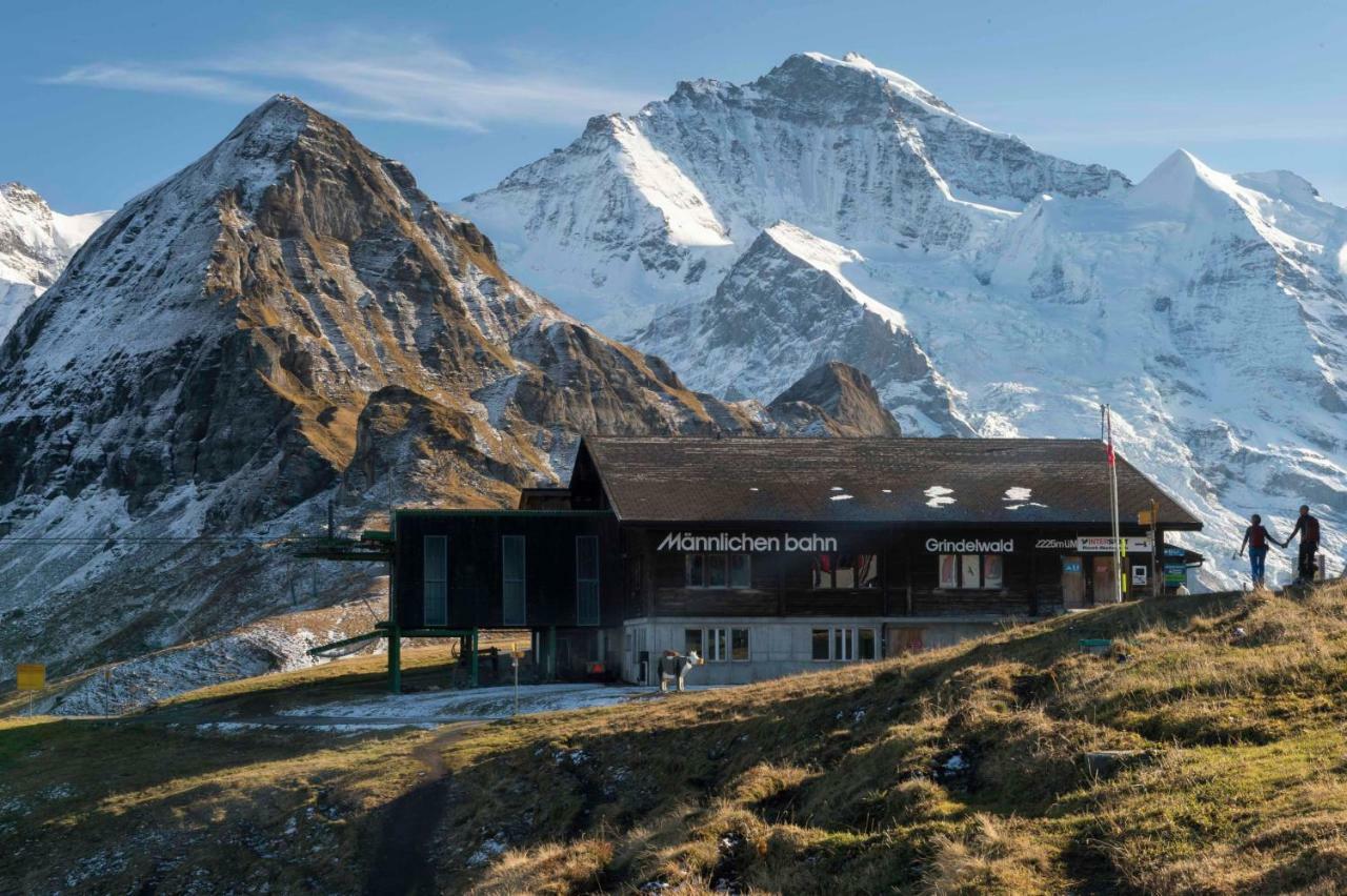 Ferienwohnung Haus Bel Air Wengen Exterior foto