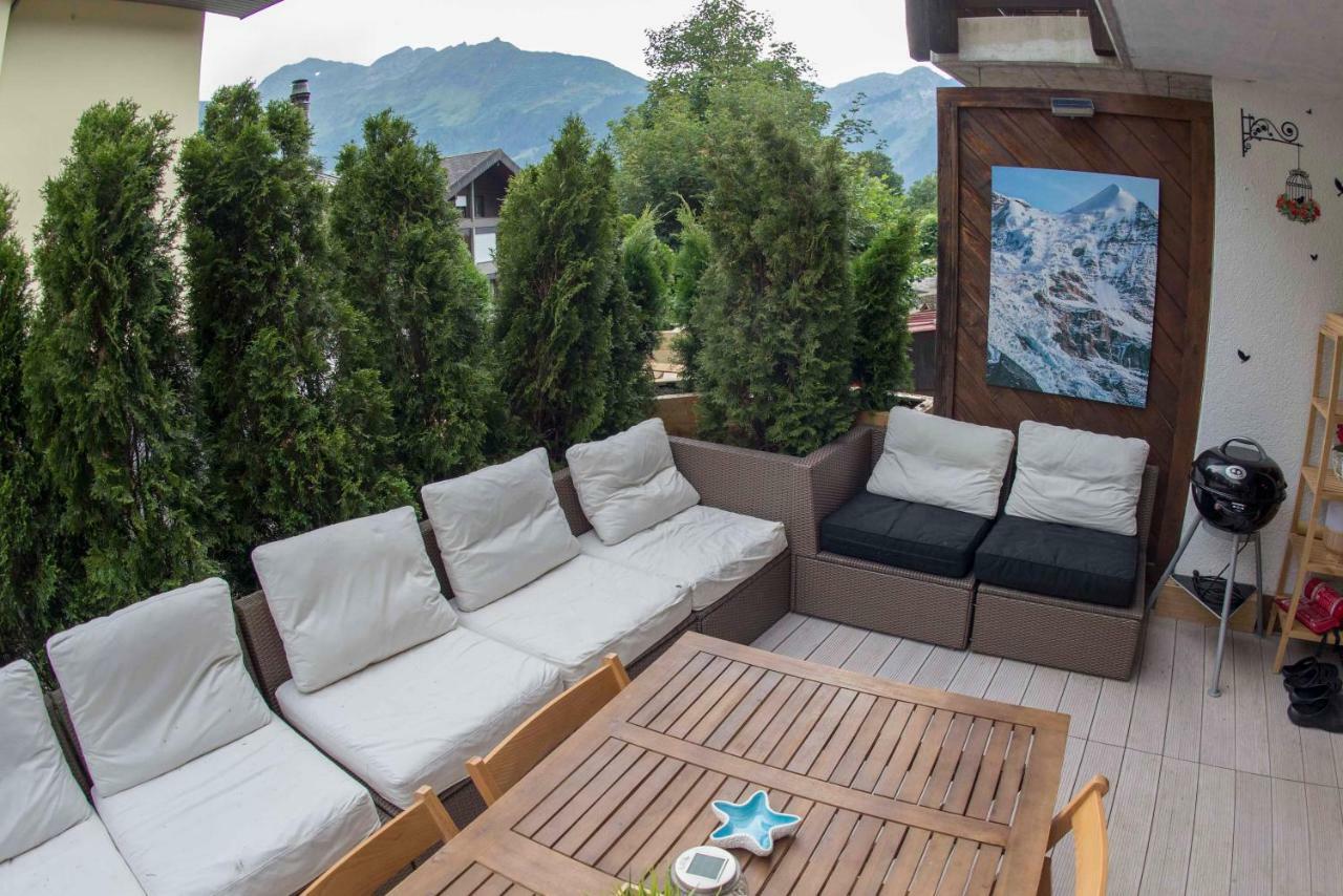 Ferienwohnung Haus Bel Air Wengen Exterior foto