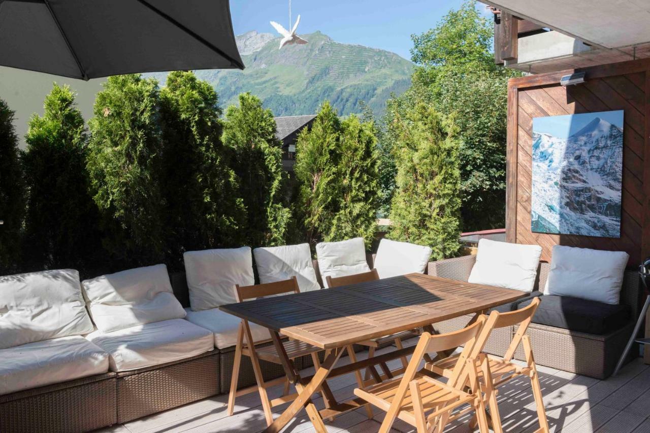 Ferienwohnung Haus Bel Air Wengen Exterior foto