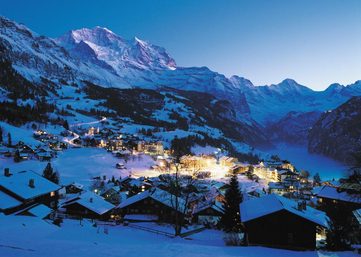 Ferienwohnung Haus Bel Air Wengen Exterior foto
