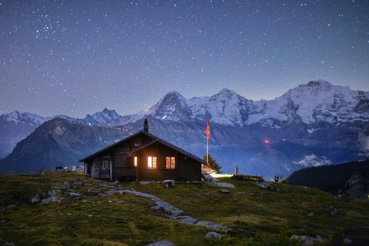 Ferienwohnung Haus Bel Air Wengen Exterior foto
